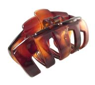 🐢 parcelona french tubular large tortoise shell spring jaw hair claw clip clamp clutcher logo