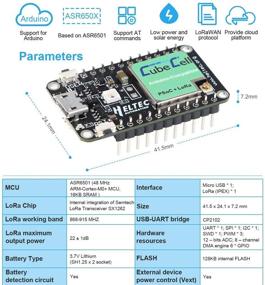 img 1 attached to 📡 MakerFocus LoRa SX1262 Module 868 915 MHz LoRaWAN IoT Development Board ASR6501 MCU 128KB Flash Ultra Low Power Consumption Solar Energy Powered Design with Antenna for Arduino and Intelligent Scenarios