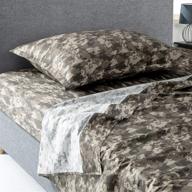 eikei camouflage militarily inspired minimalist bedding logo