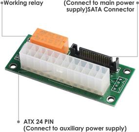 img 2 attached to MZHOU Синхронная двойная плата питания 2-Pack Dual PSU Adapter Add2psu с разъемом SATA ATX 24pin для множественного источника питания