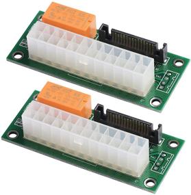 img 4 attached to MZHOU Синхронная двойная плата питания 2-Pack Dual PSU Adapter Add2psu с разъемом SATA ATX 24pin для множественного источника питания