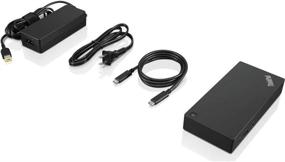 img 1 attached to 🔌 Lenovo ThinkPad (40AS0090US) USB Type-C Dock Gen 2: Enhanced Connectivity + ZoomSpeed HDMI Cable (with Ethernet) & AOM Starter Bundle