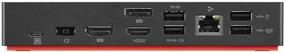 img 3 attached to 🔌 Lenovo ThinkPad (40AS0090US) USB Type-C Dock Gen 2: Enhanced Connectivity + ZoomSpeed HDMI Cable (with Ethernet) & AOM Starter Bundle