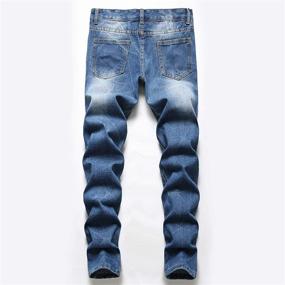 img 3 attached to 👖 Stylish Wedama Distressed Ripped Stretch Jeans for Fashionable Boys