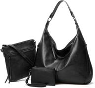 👜 ashioup top handle leather shoulder handbags: women's handbags, wallets, and satchels logo