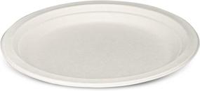 img 3 attached to 🌱 125 Pack of 100% Compostable 9 Inch Heavy-Duty Sugarcane Plates - Eco-Friendly Disposable Paper Plates