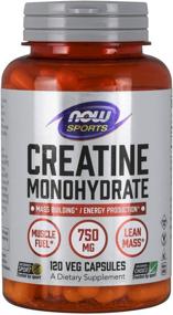 img 4 attached to MAXIMIZE Muscle Gains and ENERGY with NOW Sports Nutrition Creatine Monohydrate 750mg – 120 Capsules