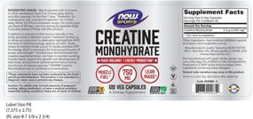 img 3 attached to MAXIMIZE Muscle Gains and ENERGY with NOW Sports Nutrition Creatine Monohydrate 750mg – 120 Capsules