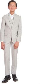 img 3 attached to 👔 Stylish and Sophisticated: Calvin Klein Boys' Big 3-Piece Formal Suit Set