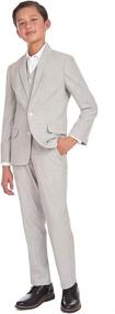 img 2 attached to 👔 Stylish and Sophisticated: Calvin Klein Boys' Big 3-Piece Formal Suit Set