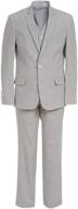 👔 stylish and sophisticated: calvin klein boys' big 3-piece formal suit set logo