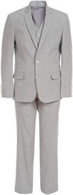 img 4 attached to 👔 Stylish and Sophisticated: Calvin Klein Boys' Big 3-Piece Formal Suit Set