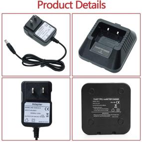 img 1 attached to Baofeng Battery Charger 100v-240v with US Adapter and USB Charger Cable for DM-5R UV-5R UV-5RA UV-5RE BF-F8HP UV-5X3 UV-R3 V2+ Plus Series Two-Way Radio Walkie Talkie