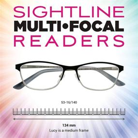 img 2 attached to Designer Frame Sightline 👓 Lucy Progressive Multi Focus Reading Glasses