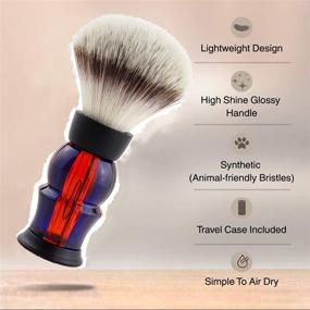 img 1 attached to 🧔 Frank FS Shaving Mens Synthetic Hair Shaving Brush - Ideal Personal and Professional Shaving Gift for Father/Husband