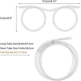img 3 attached to 🤪 Забавная очковая соломинка: хрустальная оправа для бара и вечеринок, отличная фишка для дня рождения, мальчишника, вечера девичника и других праздников!