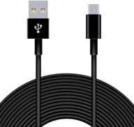 convenient and versatile 16.4ft extension charging cable for ps4, xbox one controllers, kindle fire, android, yi camera, nest cam indoor, oculus go, and more! logo