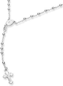 img 2 attached to 👧 Girls' Jewelry: 925 Sterling Silver Rosary Necklace in Necklaces & Pendants - Enhancing SEO