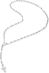 img 3 attached to 👧 Girls' Jewelry: 925 Sterling Silver Rosary Necklace in Necklaces & Pendants - Enhancing SEO