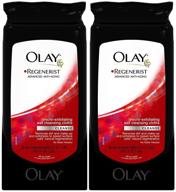 olay regenerist wet cleansing cloths 🧖 - 30 ct - micro-exfoliating, 2 pack logo