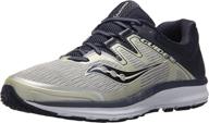 saucony men's guide iso 2 road running shoe: performance and support in one logo