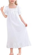 👗 booph toddler nightgown dress - girls' sleeved nightwear clothing logo