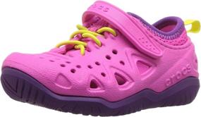 img 4 attached to Crocs Kids Swiftwater Magenta Toddler Boys' Shoes : Clogs & Mules