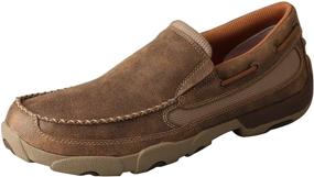 img 4 attached to Twisted Slip Driving Moccasins Bomber Men's Shoes