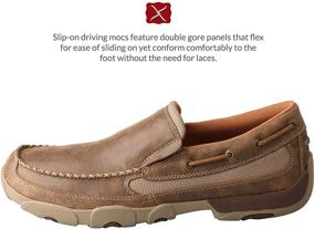 img 2 attached to Twisted Slip Driving Moccasins Bomber Men's Shoes