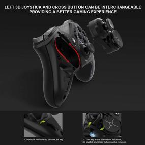 img 2 attached to Wireless Pro Controller for Nintendo Switch: Motion Control, Dual 🎮 Vibration, Compatible with Switch Lite/Phones - Customizable DIY Replacement Case (Black)