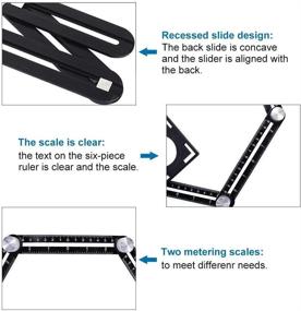 img 1 attached to 📏 Amenitee Six-Sided Aluminum Alloy Measuring Tool: Accurate and Durable