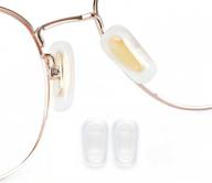 👃 premium slip-on nose pads covers: soft silicone anti-slip eyeglasses nosepads for glasses repair & comfortable fit logo