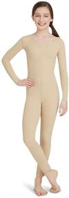 img 2 attached to Enhance Performance and Style with the Capezio Girls' Team Basic Long Sleeve Unitard