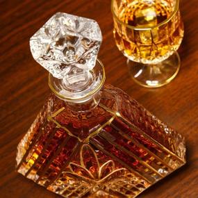 img 2 attached to 🥃 Enhance Your Barware Collection with SALADAYS 7 Piece Whiskey Decanter Triangular