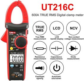 img 3 attached to 🔧 Improved UNI-T UT216C 600A True RMS Digital Clamp Meter Multimeter Auto Range with Frequency Measurement