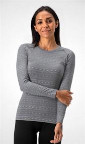 img 3 attached to DEVOPS Women's 2-Pack Thermal Compression Baselayer Tops with Long Sleeves