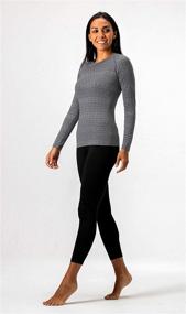 img 2 attached to DEVOPS Women's 2-Pack Thermal Compression Baselayer Tops with Long Sleeves