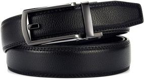 img 2 attached to 👔 CHAOREN Leather Ratchet Belt: Comfortable Adjustable Men's Accessories for Premium Style