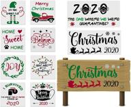 🎨 reusable christmas stencils for wood painting - merry christmas/ let it snow/ believe/ joy/ santa/ deer/ christmas tree - ideal for walls, crafts, canvas, floors, fabrics - holiday stencils for christmas decorations logo