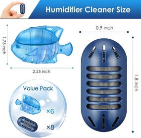 img 2 attached to 🧼 HoMedics Ultrasonic Humidifier Cleaning Bundle: Demineralization Cartridge + Universal Cleaner Fish - Eliminates White Dust and Odor