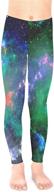 🌌 pattycandy galaxy stretchy leggings: the ultimate unisex fashion staple for kids logo