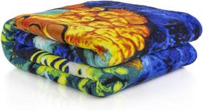 img 2 attached to 🐬 Dolphin Reef Super Soft Plush Fleece Throw Blanket