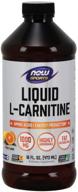 🍊 now sports nutrition l-carnitine liquid 1000mg: highly absorbable citrus supplement - 16-ounce bottle logo