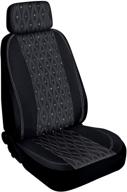 🚗 enhance your ride with pilot automotive swr-0111 swarovski wavy stitch seat cover in black logo