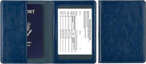 img 4 attached to Обложка для паспорта с кожаной обложкой для вакцин