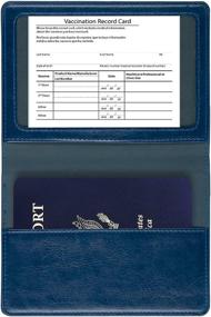 img 2 attached to Обложка для паспорта с кожаной обложкой для вакцин
