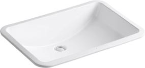 img 4 attached to 💦 KOHLER K-2215-0 Ladena Under-Mount Bathroom Sink, White: Stylish and Functional Addition for Your Bathroom Décor