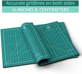 img 1 attached to 🧵 Premium 24x36 Rotary Cutting Mat for Quilting Sewing - Warp-Proof &amp; Odorless, Self-Healing (Non-China Origin)