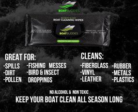 img 1 attached to Powerful Boat Buddies: Extra Large Vinyl Leather & Multisurface Cleaning Wipes