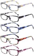 👓 anti eyestrain blue light blocking glasses for reading - 5 pack computer reading glasses, ideal for men and women logo